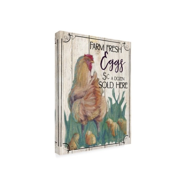 Marnie Bourque 'Eggs And Chicken' Canvas Art,35x47